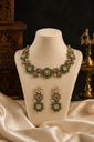 Emerald Bloom Floral Necklace Set