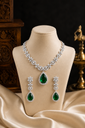 Emerald Luxe Crystal Necklace Set