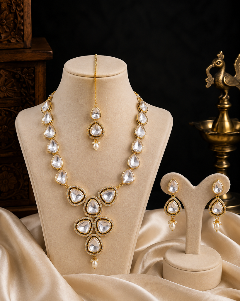 Jahanara Kundan Mala Set