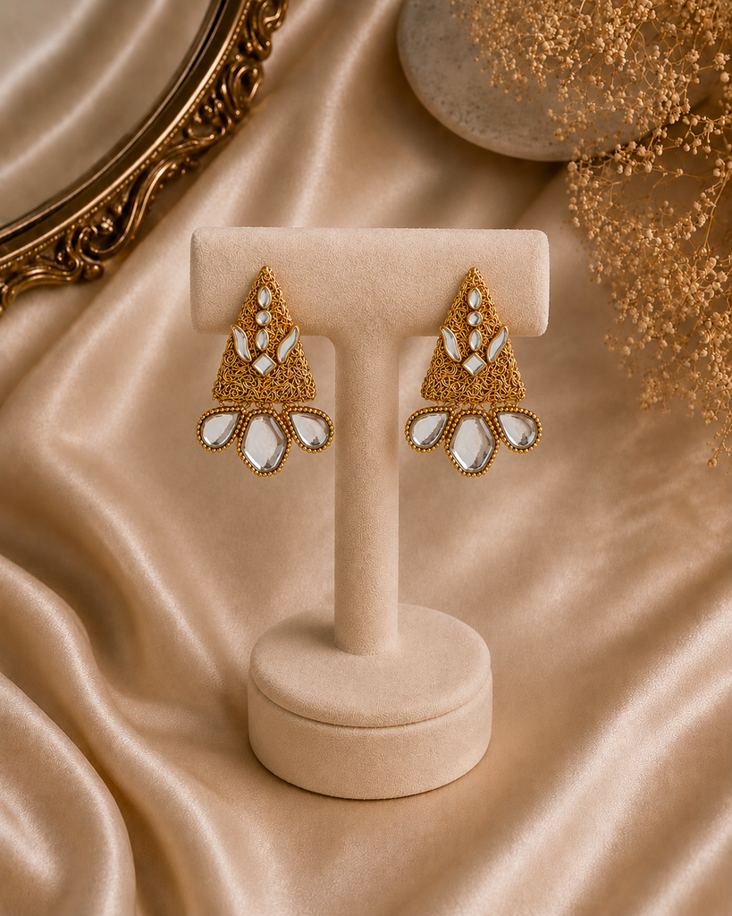 Noor Kundan Statement Earrings