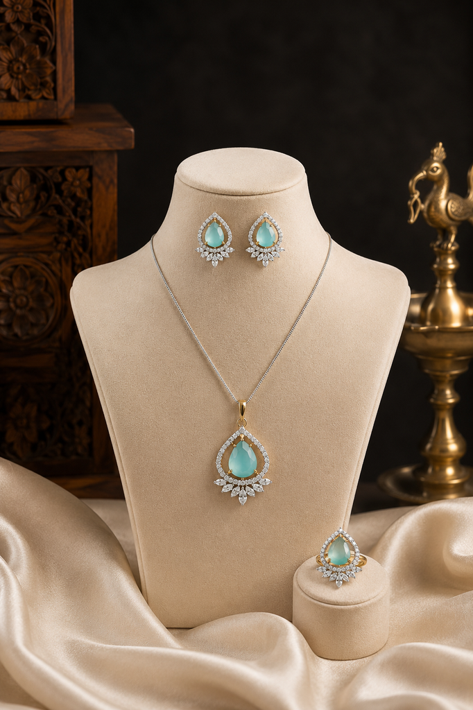 Mint Elegance Jewelry Set