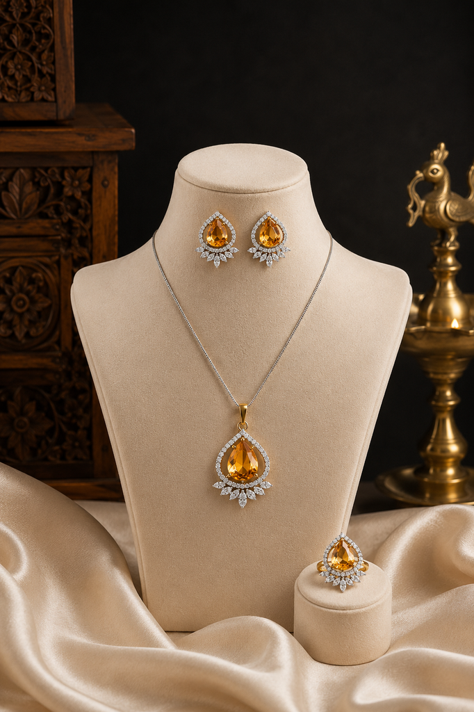 Golden Radiance Jewelry Set
