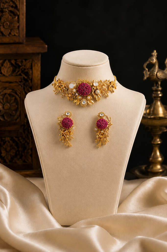 Fuchsia Floral Luxe Set