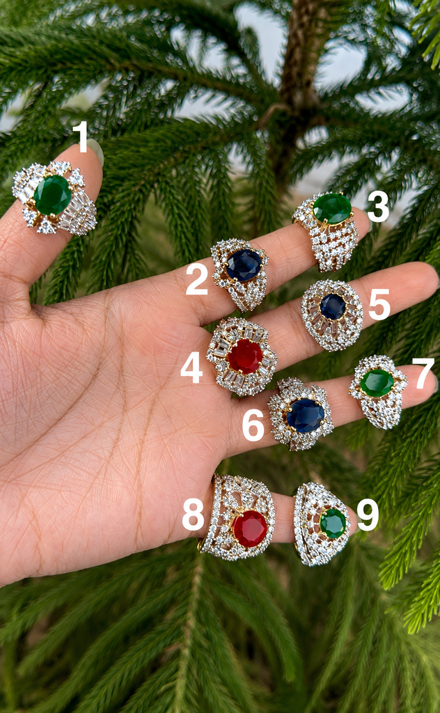 Regal Gemstone Luxe Ring Collection