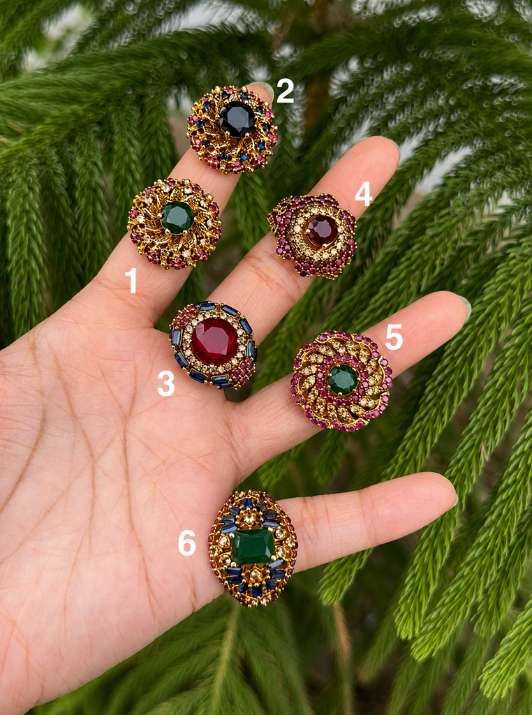 Imperial Two-Tone Zircon Rings