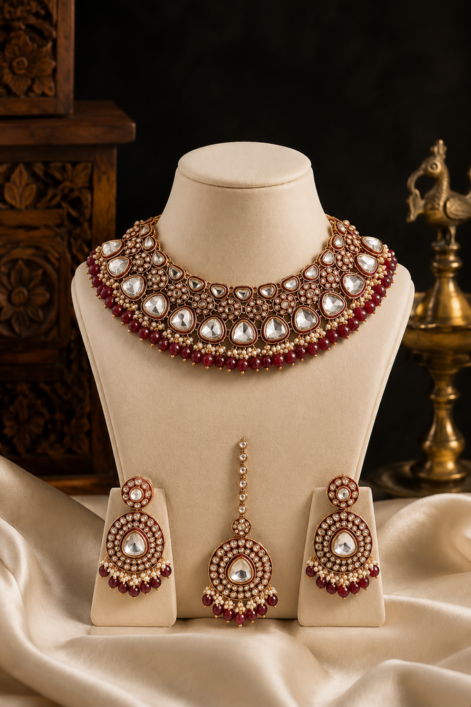 Kundan Ruby Royale Bridal Set