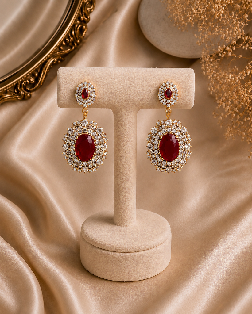 Luxe Zircon Gemstone Earrings