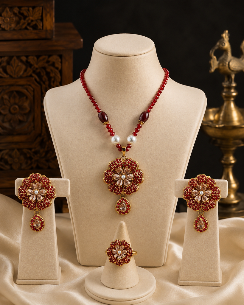 The Turkish Pearl & Ruby Bloom Set