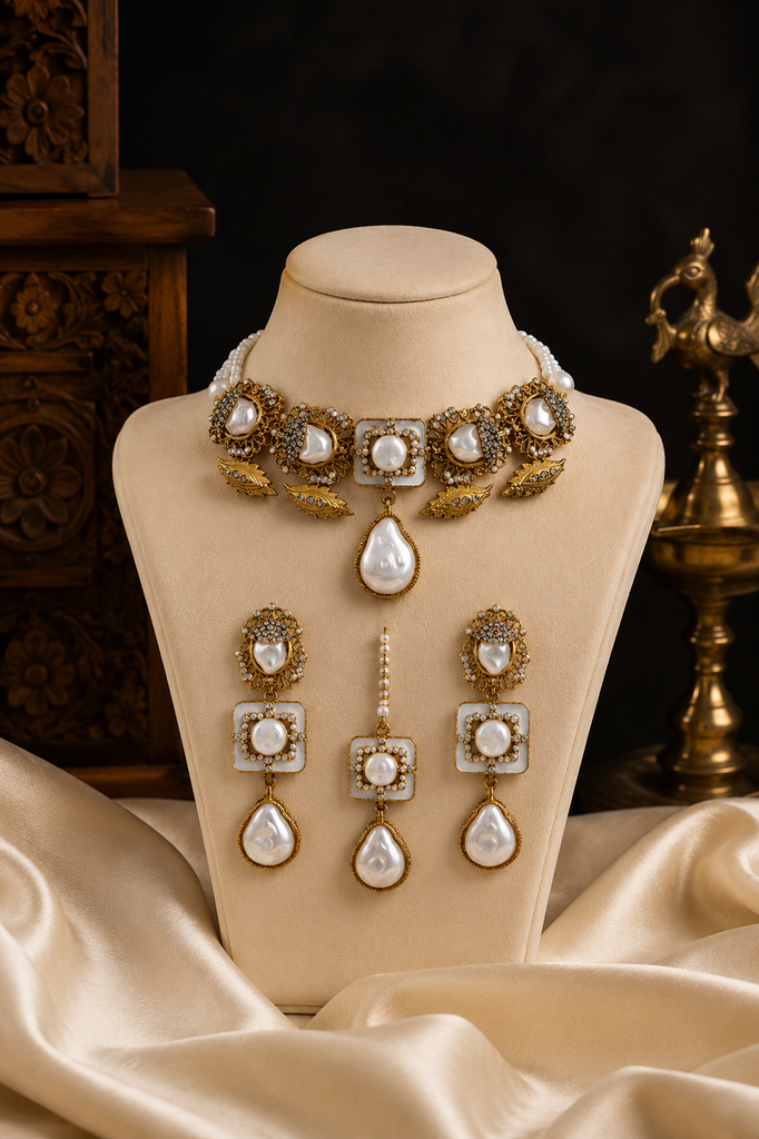 Pearl Royale Bridal Choker Set